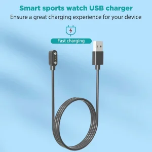 کابل شارژ راینو مدل Charger مناسب برای ساعت هوشمند هایلو Solar LS05 / LS05S / RT2 LS10 / RS4 / RS4 Plus / KW66 /