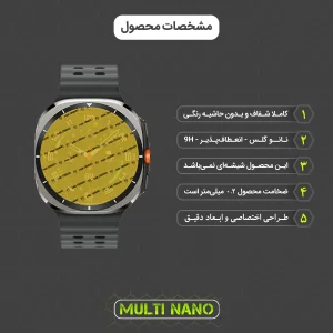 محافظ صفحه نمایش مولتی نانو مدل X-S2N مناسب برای ساعت هوشمند سامسونگ Galaxy Watch Ultra بسته دو عددی