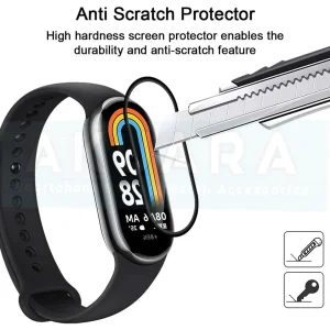 محافظ صفحه نمایش آکوآرا مدل PMMA مناسب برای ساعت هوشمند شیائومی Mi Band 6 12mm بسته سه عددی