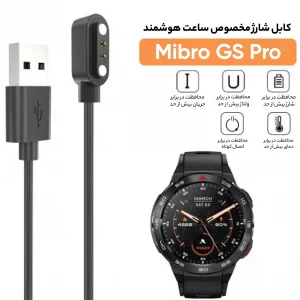 کابل شارژ راینو مدل Chaer مناسب برای ساعت هوشمند میبرو GS Pro