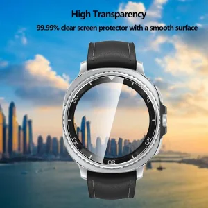 محافظ صفحه نمایش راینو مدل R-Glass مناسب برای ساعت هوشمند سامسونگ Galaxy Watch 8 Classic 46mm بسته 2 عددی