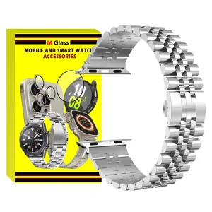 بند ام‌گلس مدل 5Bead MG مناسب برای اپل واچ سری Se/1/2/3/4/5/6/7/8/9 سایز 38/40/41 میلی متری