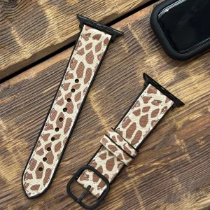 بند آکوآرا مدل Zebra Leather مناسب برای اپل واچ 42 میلیمتری سری 10/11