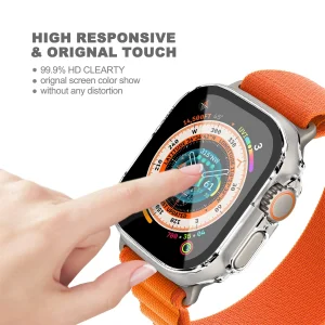 محافظ صفحه نمایش لاین مدل RB007 مناسب برای اپل واچ Ultra 49mm بسته دو عددی
