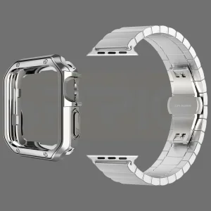 بند اسپریگ مدل Simple Link Lux مناسب برای اپل واچ سری 4/5/6/SE سایز 44mm به همراه کاور