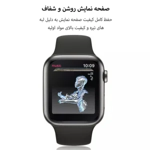 محافظ صفحه نمایش نانو ام‌گلس مدل GLS_Pmma مناسب برای اپل واچ Series 10 42mm