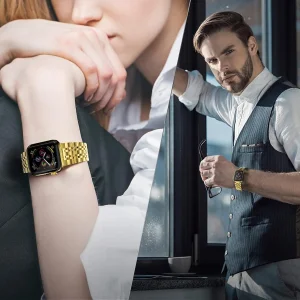 بند ام‌گلس مدل 7Bead MG مناسب برای اپل واچ سری Se/1/2/3/4/5/6/7/8/9 سایز 38/40/41 میلی متری