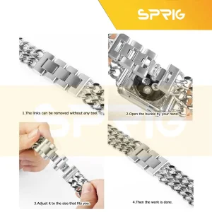 بند اسپریگ مدل CTR-2 مناسب برای اپل واچ Series 7 Aluminum 41mm / Series 8 Aluminum 41mm / Series 9 41mm