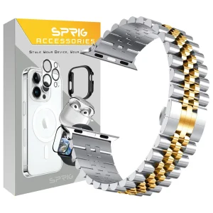 بند اسپریگ مدل 5Bead Dual color مناسب برای اپل واچ سری 3/2/1 سایز 38 میلی متری