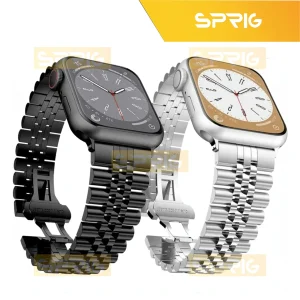بند اسپریگ مدل 5Bead RLX مناسب برای اپل واچ Series SE 2022 Aluminum Case 40mm / SE 2021 Aluminum Case 40mm / Series 5 40mm / Series 6 40mm / Series 4 40mm