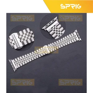 بند اسپریگ مدل 5Bead RLX مناسب برای اپل واچ Series SE 2022 Aluminum Case 40mm / SE 2021 Aluminum Case 40mm / Series 5 40mm / Series 6 40mm / Series 4 40mm