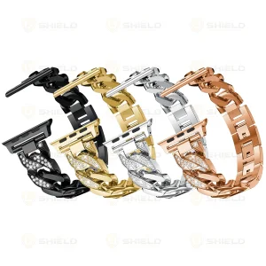 بند آلتیمیت شیلد مدل CTR Diamond مناسب برای اپل واچ 44/45 میلی متری سری 4/5/6/7/SE/SE2/SE3