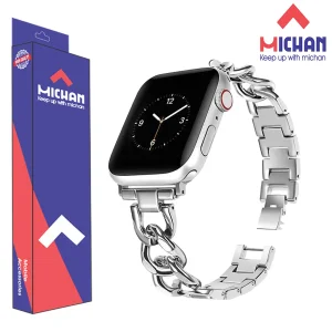 بند میچان مدل Stell Bracelet مناسب برای اپل واچ 41/40/38 میلیمتر