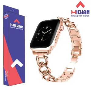 بند میچان مدل Stell Bracelet مناسب برای اپل واج سری 10 46 میلی متری