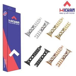 بند میچان مدل Stell Bracelet مناسب برای اپل واج سری 10 46 میلی متری