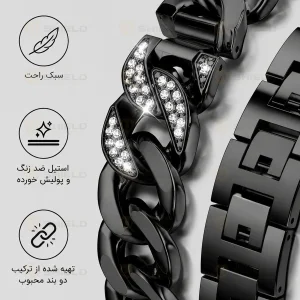 بند آلتیمیت شیلد مدل CTR Diamond مناسب برای اپل واچ 40 میلی متری سری 4/5/6/SE/SE2/SE3