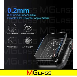 محافظ صفحه نمایش نانو ام‌گلس مدل PMA-MG مناسب برای اپل واچ Series SE 2022 Aluminum Case 40mm / SE 2021 Aluminum Case 40mm / Series 5 40mm / Series 6 40mm / Series 4 40mm
