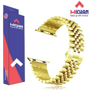 بند میچان مدل Stell Rolex مناسب برای اپل واچ سری 9 45 میلی متری/۸ ۴۵ میلی متری