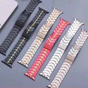 بند آکوآرا مدل Acero Magnet مناسب برای اپل واچ 42/44/45/49 میلیمتری سری Se/1/2/3/4/5/6/7/8/9/Ultra/Ultra2/Ultra3