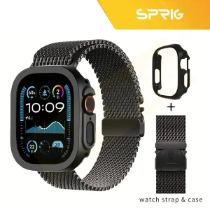 بند اسپریگ مدل ORG Milanese Guard مناسب برای اپل واچ Ultra / Ultra 2 49mm به همراه کاور