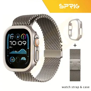 بند اسپریگ مدل ORG Milanese Guard مناسب برای اپل واچ Ultra / Ultra 2 49mm به همراه کاور