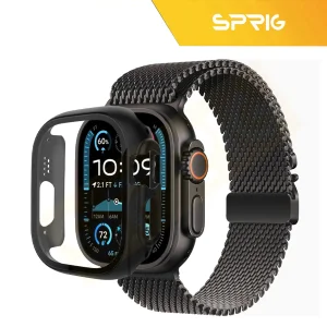 بند اسپریگ مدل ORG Milanese Guard مناسب برای اپل واچ Ultra / Ultra 2 49mm به همراه کاور