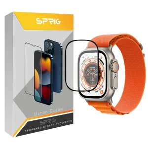 محافظ صفحه نمایش اسپریگ مدل SPG مناسب برای اپل واچ سری Ultra 49 mm