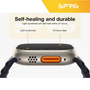 محافظ صفحه نمایش اسپریگ مدل SPG مناسب برای اپل واچ سری Ultra 49 mm