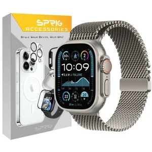 بند اسپریگ مدل ORG Milanese مناسب برای اپل واچ Ultra / Ultra 2 49mm