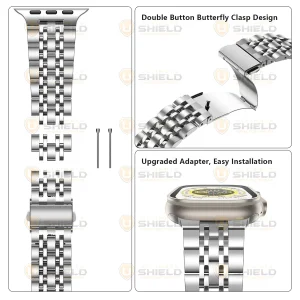 بند آلتیمیت شیلد مدل 7Bead SLV 2C مناسب برای اپل واچ 49 mm سری Ultra / Ultra 2
