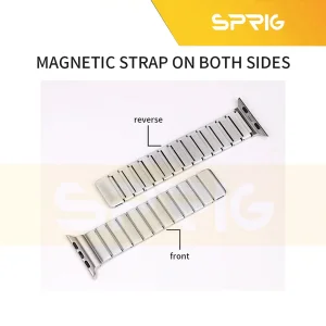 بند استیل اسپریگ مدل Magnetic Link مناسب برای اپل واچ سری Se/1/2/3/4/5/6/7/8/9/Ultra/Ultra2 سایز 42/44/45 میلی متری