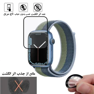 محافظ صفحه نمایش نانو هورس مدل PMMAWH مناسب برای اپل واچ Series 7 Aluminum 45 میلی متری