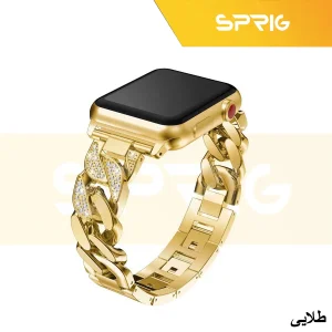 بند اسپریگ مدل CTR Diamond مناسب برای اپل واچ Series 8 Aluminum 45mm / Series 7 Aluminum 45mm