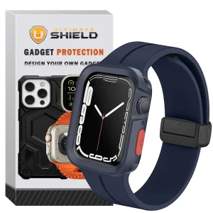 بند آلتیمیت شیلد مدل SIC Mag Defender مناسب برای اپل واچ سری 7/8 سایز 41mm به همراه کاور