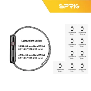 بند اسپریگ مدل RLX مناسب برای اپل واچ Series 8 Aluminum 45mm
