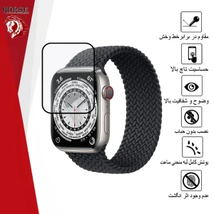 محافظ صفحه نمایش نانو هورس مدل PMMAWH مناسب برای اپل واچ Edition Series 7 45 mm