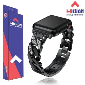 بند میچان مدل Diamond Stell مناسب برای ساعت هوشمند اسمارت واچ HK8 Pro Max / HK9 Pro Max / HK10 Pro Max