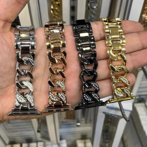 بند اپیکوی مدل Cartier Jewel Loop مناسب برای اپل واچ سری 1/2/3/4/5/6/7/8/SE/Ultra سایز 42/44/45/49 میلی متری