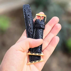 بند صنایع چرم پیری مدل PL24G مناسب برای اپل واچ 42/44/45/49 میلی متری تمام سری ها