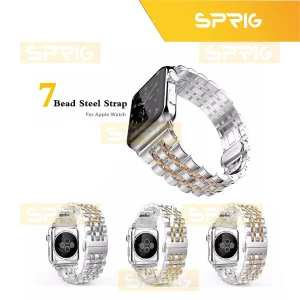 بند اسپریگ مدل 7Bead SLV مناسب برای اپل واچ Series 7 Aluminum 45mm / Series 8 Aluminum 45mm / Series 9 Aluminum 45mm
