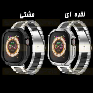 بند اسپریگ مدل 3Bead SLV-BK مناسب برای اپل واچ Ultra / Ultra 2 49mm به همراه کاور