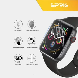 محافظ صفحه نمایش نانو اسپریگ مدل Pmma-SPG مناسب برای اپل واچ Series 9 45 میلیمتری بسته دو عددی