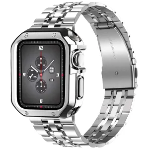 بند اسپریگ مدل 7BeadLUX مناسب برای اپل واچ Series 8 41mm به همراه کاور