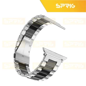 بند اسپریگ مدل 3Bead SLV-BK مناسب برای اپل واچ Series 7 Aluminum 45mm / Series 8 Aluminum 45mm / Series 9 Aluminum 45mm به همراه کاور