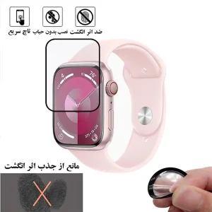 محافظ صفحه نمایش نانو لایونکس مدل PMMAWL مناسب برای اپل واچ Series 9 Aluminum 41 mm