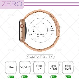 بند زیرو مدل 3Bid-Cover-ZR مناسب برای اپل واچ Series 8 Aluminum 41mm / Series 7 Aluminum 41mm به همراه کاور