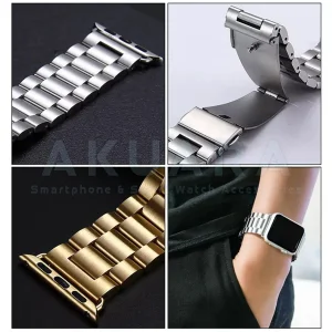بند آکوآرا مدل 3Bead مناسب برای اپل واچ سری 4/5/6/Se سایز 44 میلیمتری