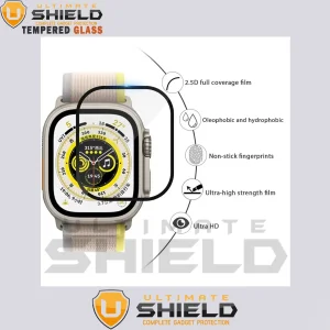 محافظ صفحه نمایش آلتیمیت شیلد مدل SH-FULL-UL مناسب برای اپل واچ Ultra 49mm / Ultra 2 49mm