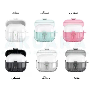 کاور آکوآرا مدل Stripy مناسب برای کیس هدفون بی سیم سامسونگ Galaxy Buds 3 / 3 Pro