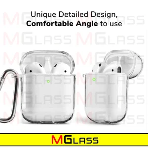 کاور ام‌گلس مدل Clear-MG مناسب برای کیس اپل ایرپاد Airpods 1 / Airpods 2